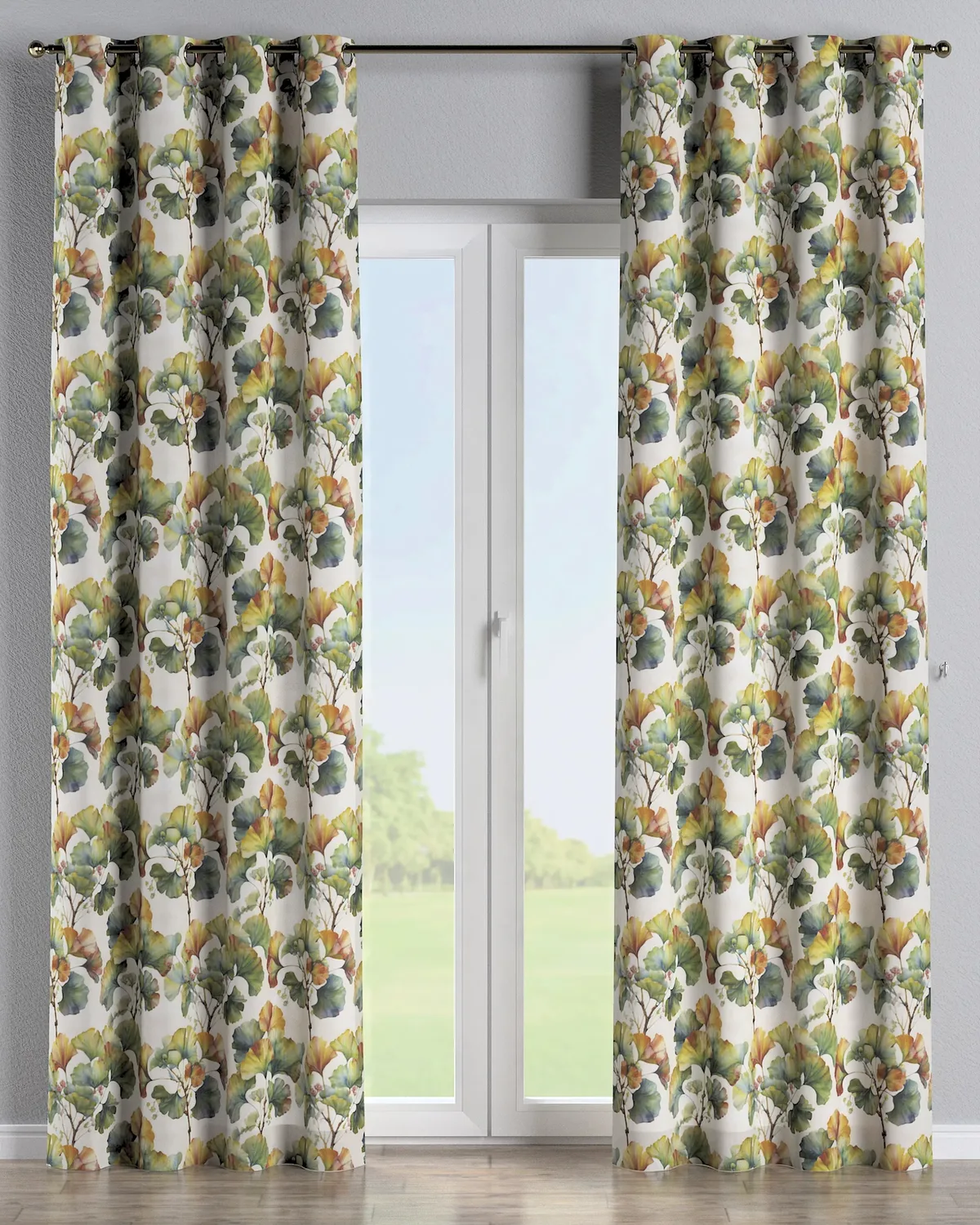 Ösenschal Farbe bunt Stoff strukturiert, gemustert van Dekoria – productfoto