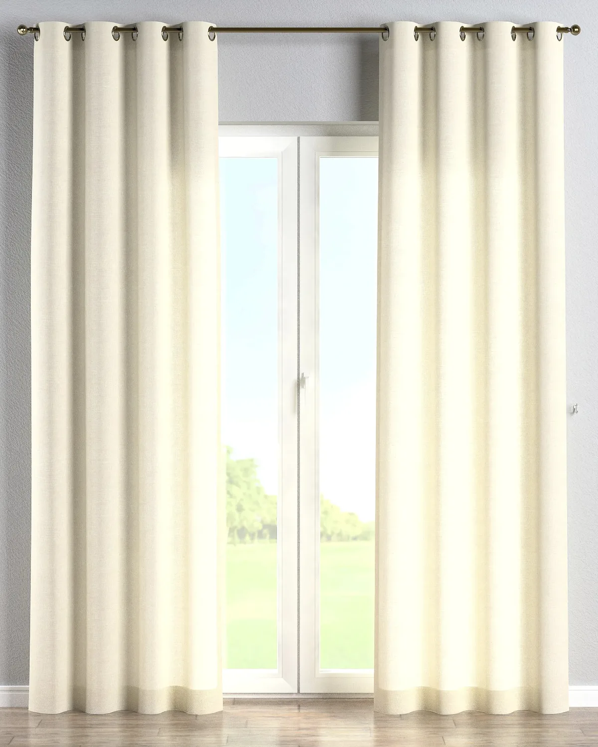 Ösenschal Farbe creme Stoff strukturiert by Dekoria – product photo
