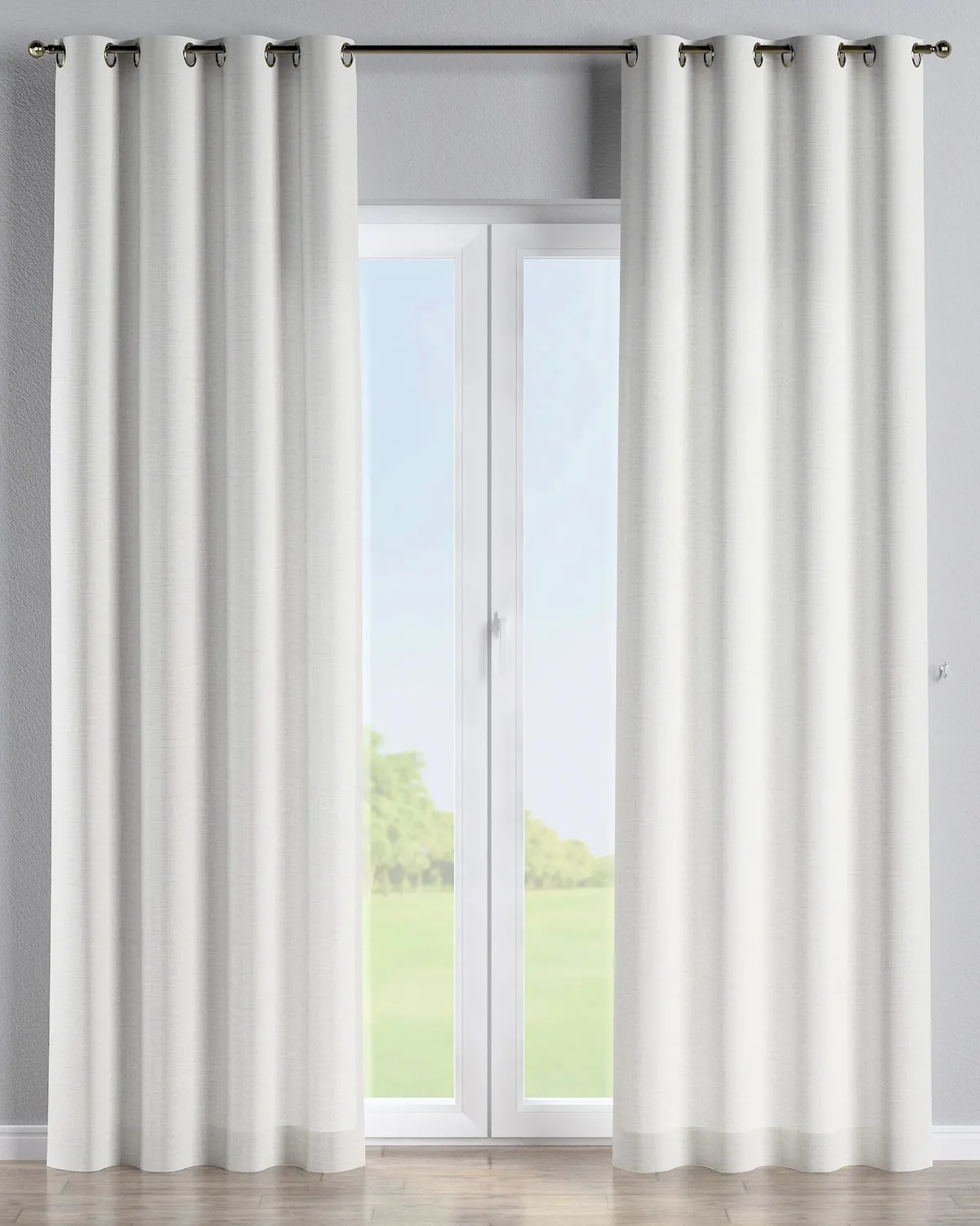 Ösenschal Farbe creme Stoff strukturiert by Dekoria – product photo