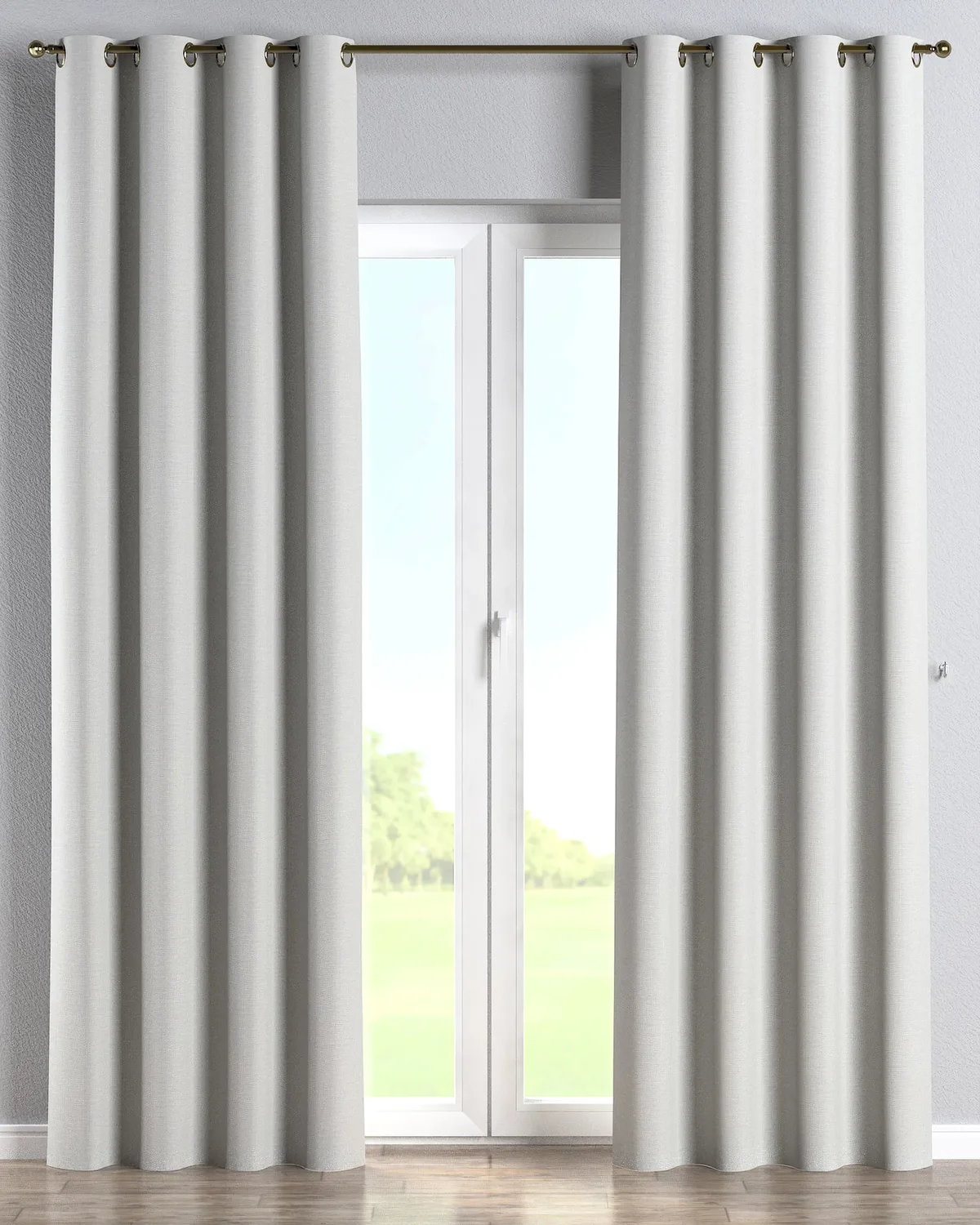 Ösenschal Farbe grau Stoff outdoor, strukturiert de Dekoria – photo du produit