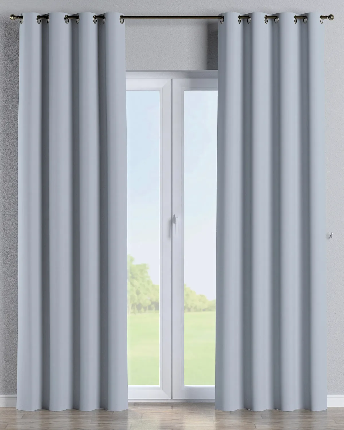 Ösenschal Farbe grau Stoff verdunkelnd de Dekoria – photo du produit