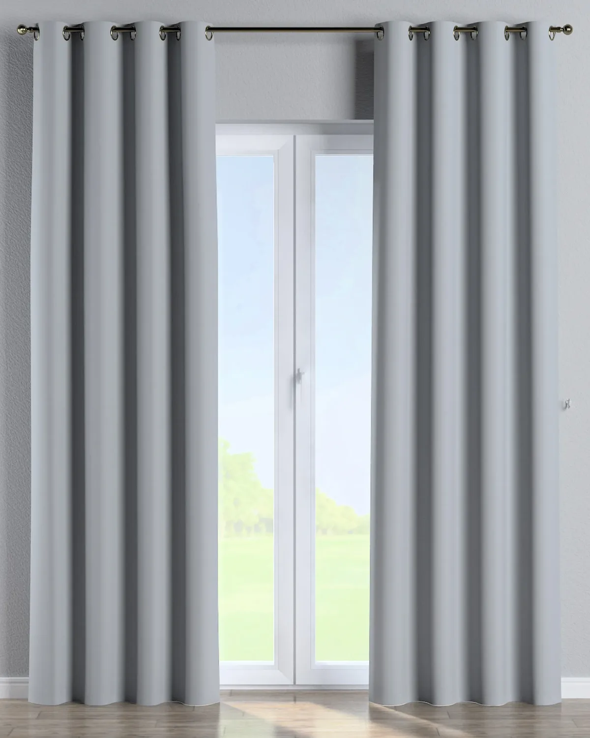 Ösenschal Farbe grau Stoff verdunkelnd de Dekoria – photo du produit
