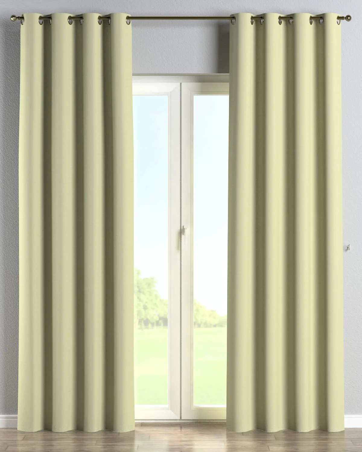 Ösenschal Farbe grün Stoff outdoor, strukturiert de Dekoria – photo du produit