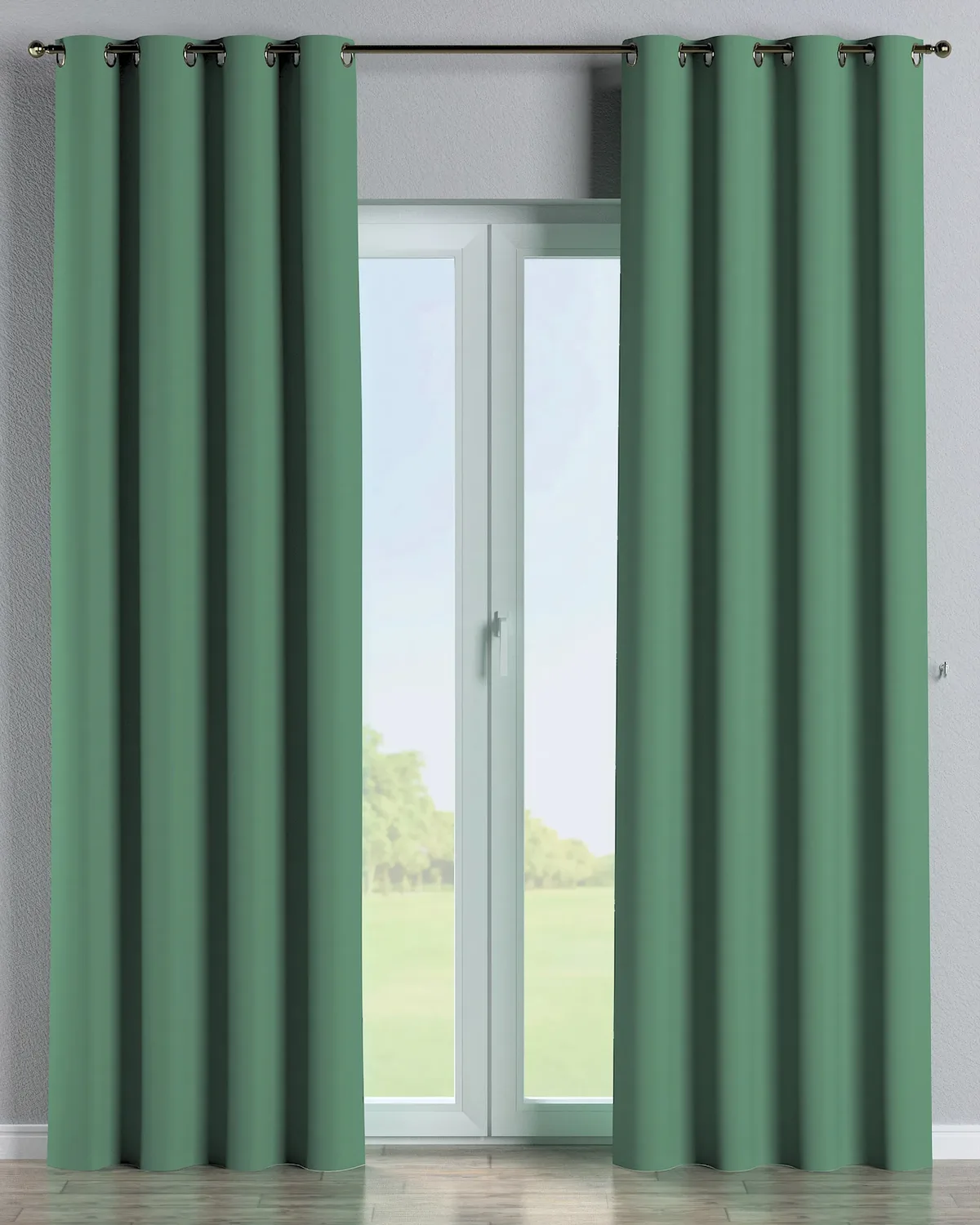 Ösenschal Farbe grün Stoff verdunkelnd de Dekoria – photo du produit