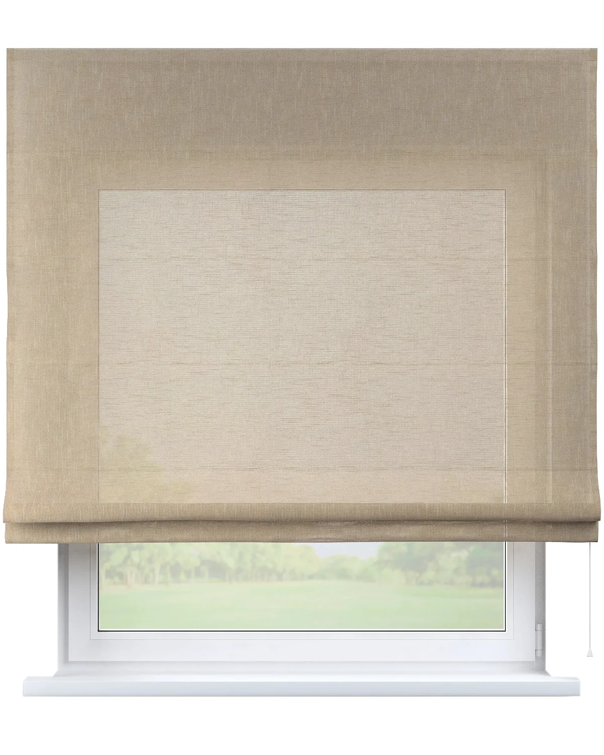 Raffrollo Bari Farbe beige Stoff halbtransparent, strukturiert de Dekoria – photo du produit
