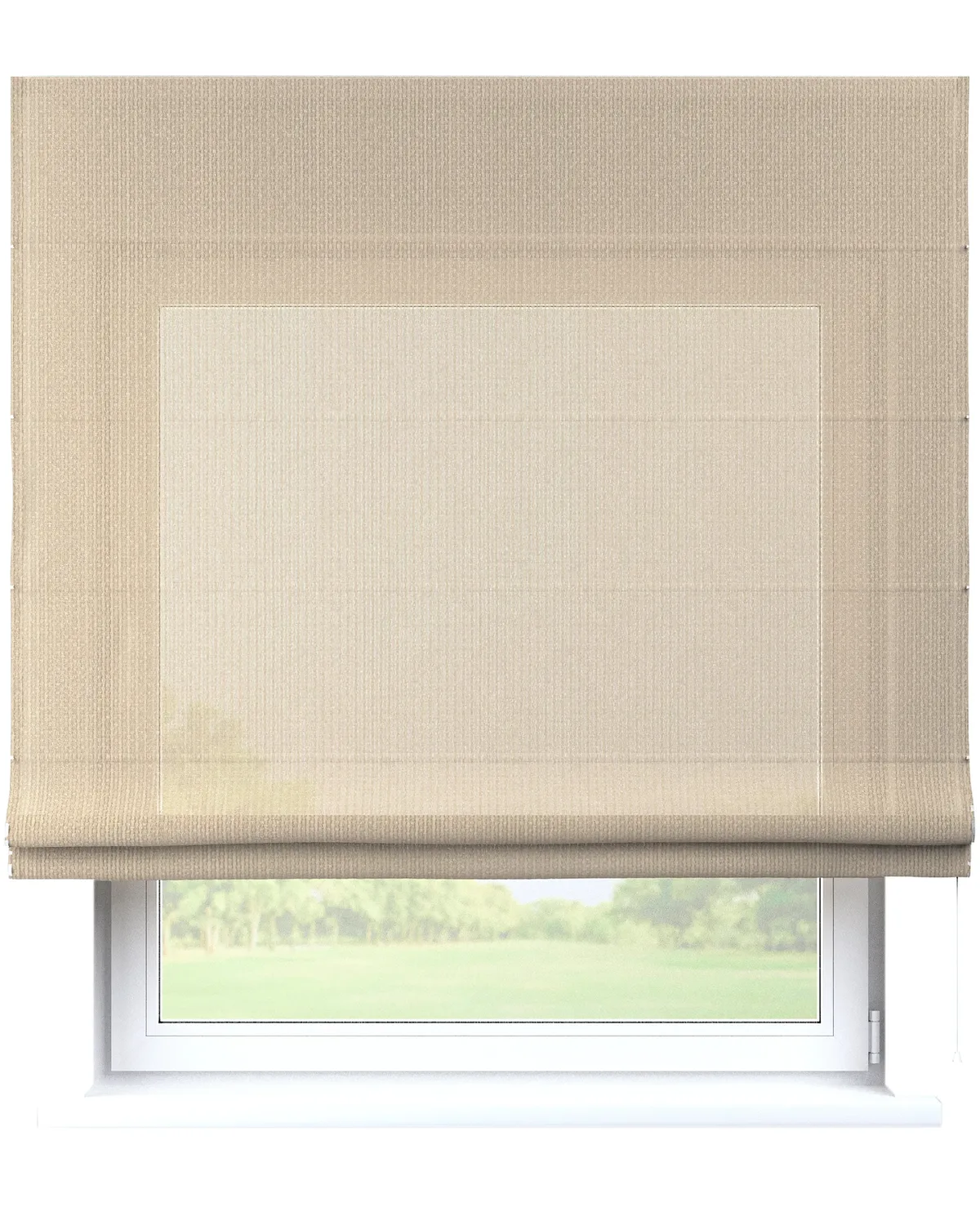 Raffrollo Bari Farbe beige Stoff strukturiert de Dekoria – photo du produit