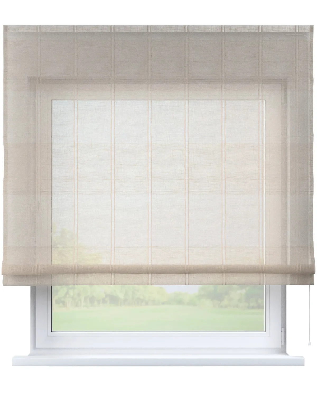 Raffrollo Bari Farbe creme Stoff halbtransparent, strukturiert, gemustert de Dekoria – photo du produit