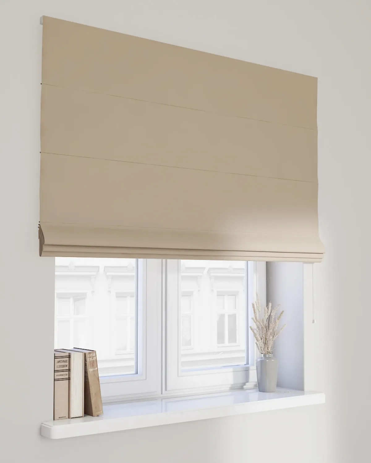 Raffrollo Capri Farbe beige Stoff verdunkelnd de Dekoria – photo du produit