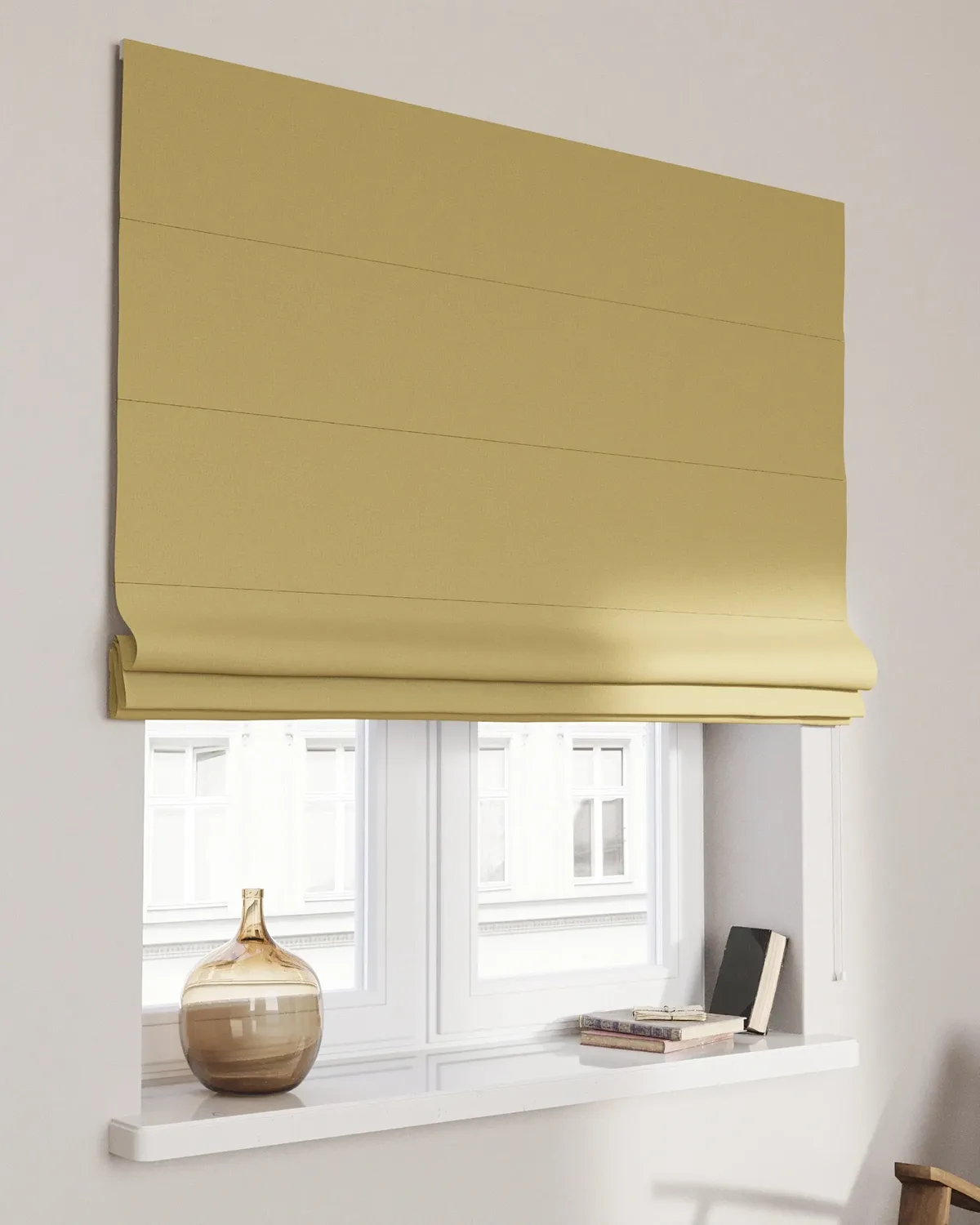 Raffrollo Capri Farbe braun Stoff verdunkelnd de Dekoria – photo du produit