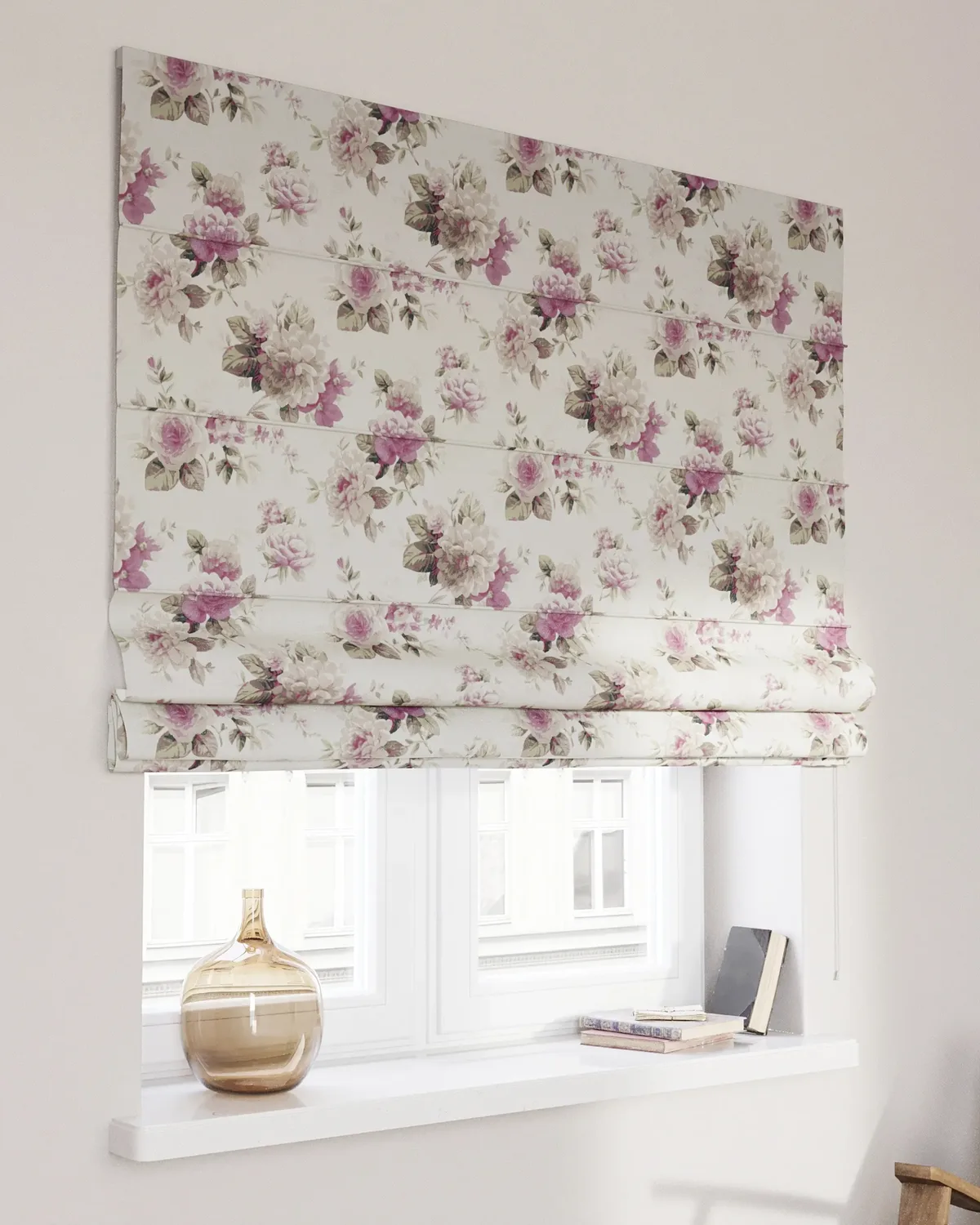 Raffrollo Capri Farbe bunt Stoff gemustert von Dekoria – Produktfoto
