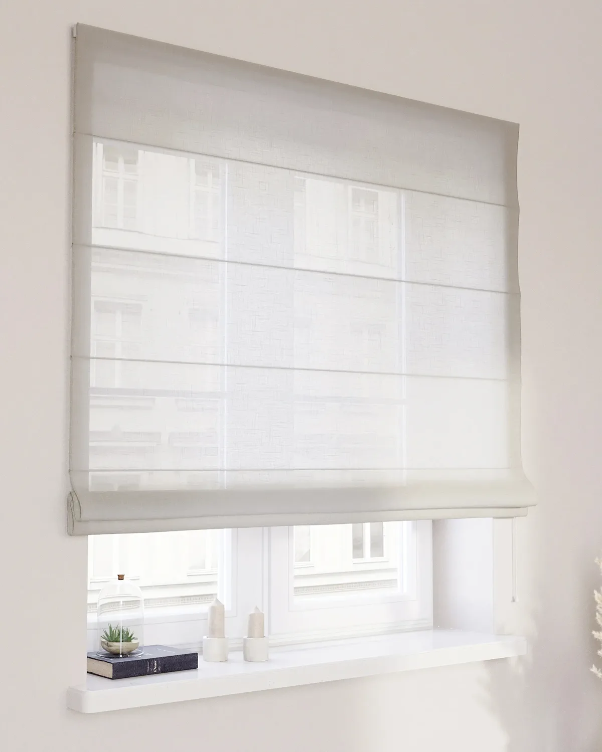 Raffrollo Capri Farbe creme Stoff halbtransparent, strukturiert de Dekoria – photo du produit