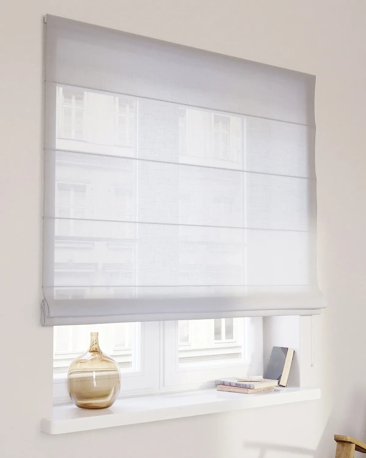 Raffrollo Capri Farbe creme Stoff halbtransparent, strukturiert de Dekoria – photo du produit