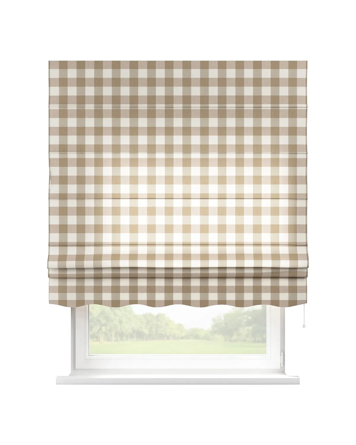 Raffrollo Firenze Farbe beige Stoff gemustert de Dekoria – photo du produit