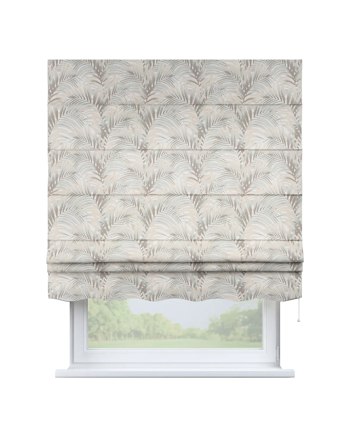 Raffrollo Firenze Farbe beige Stoff gemustert de Dekoria – photo du produit