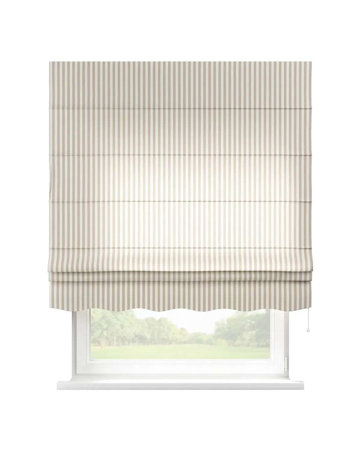 Raffrollo Firenze Farbe beige Stoff gemustert de Dekoria – photo du produit