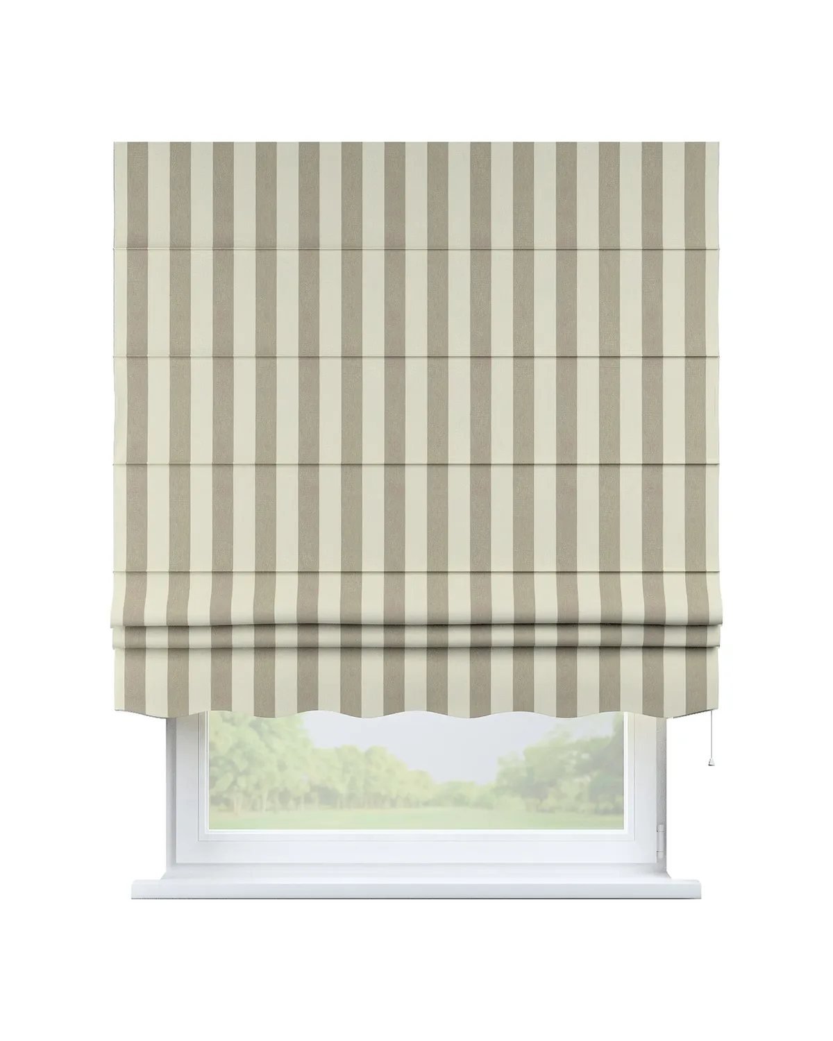 Raffrollo Firenze Farbe beige Stoff gemustert de Dekoria – photo du produit