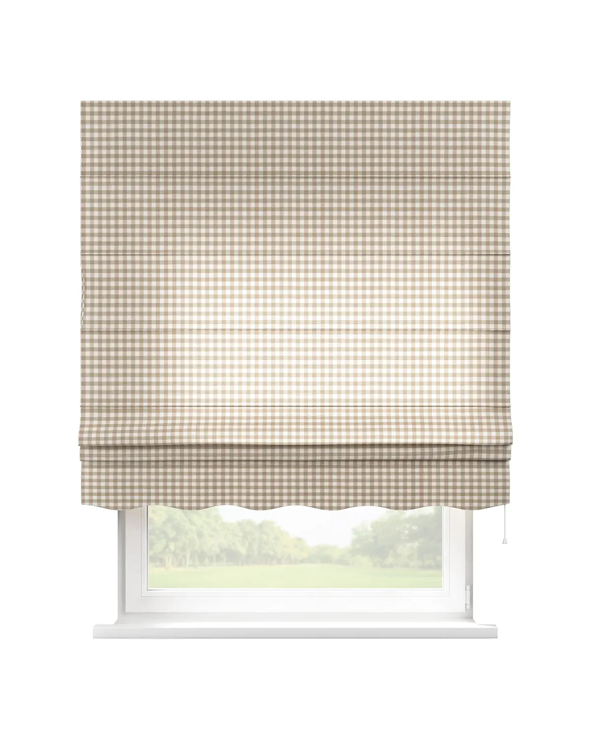 Raffrollo Firenze Farbe beige Stoff gemustert de Dekoria – photo du produit