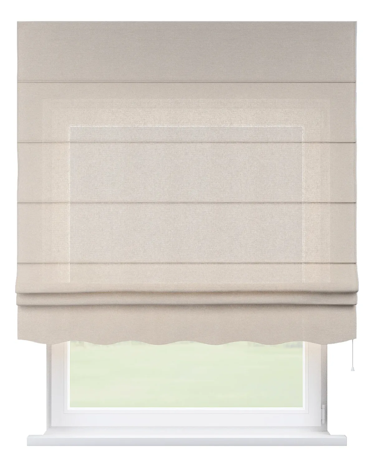 Raffrollo Firenze Farbe beige Stoff halbtransparent, strukturiert de Dekoria – photo du produit