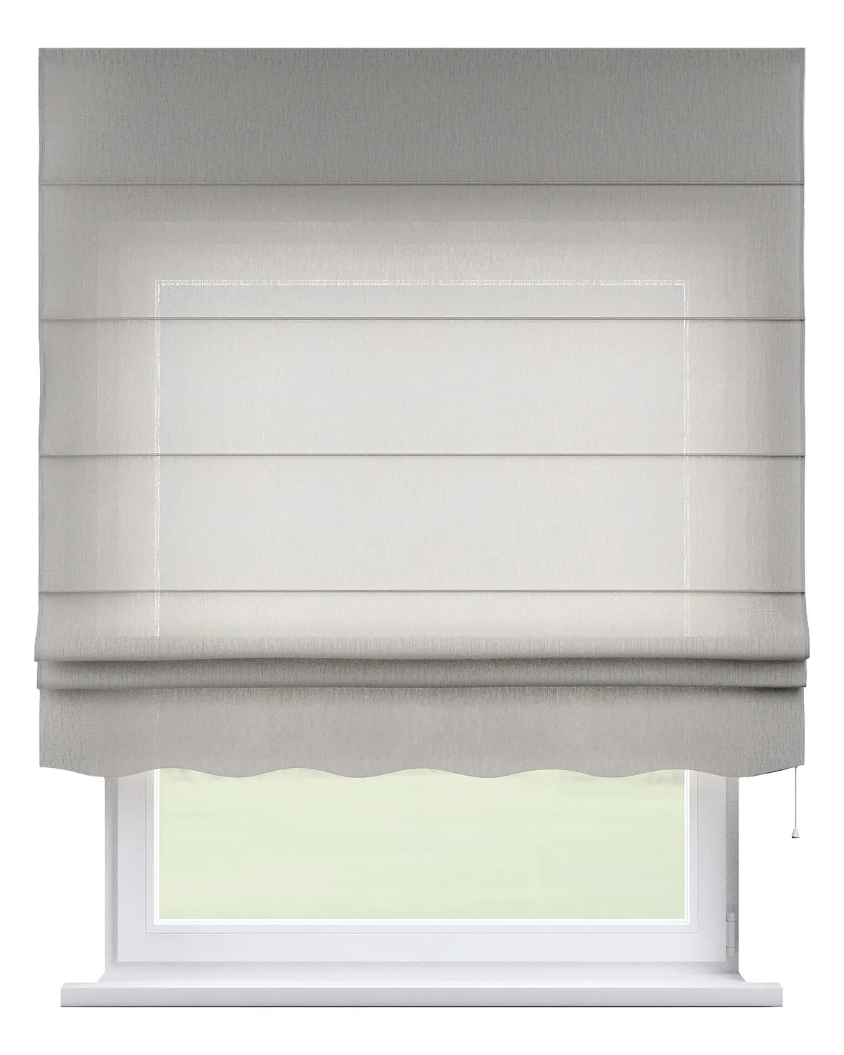 Raffrollo Firenze Farbe beige Stoff halbtransparent, strukturiert van Dekoria – productfoto