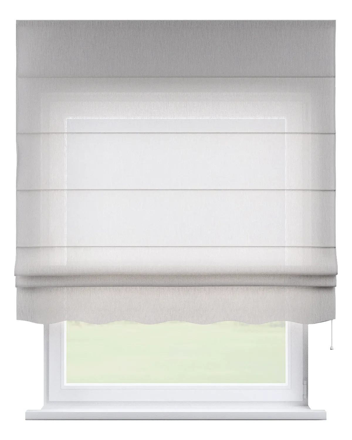 Raffrollo Firenze Farbe beige Stoff halbtransparent, strukturiert de Dekoria – photo du produit