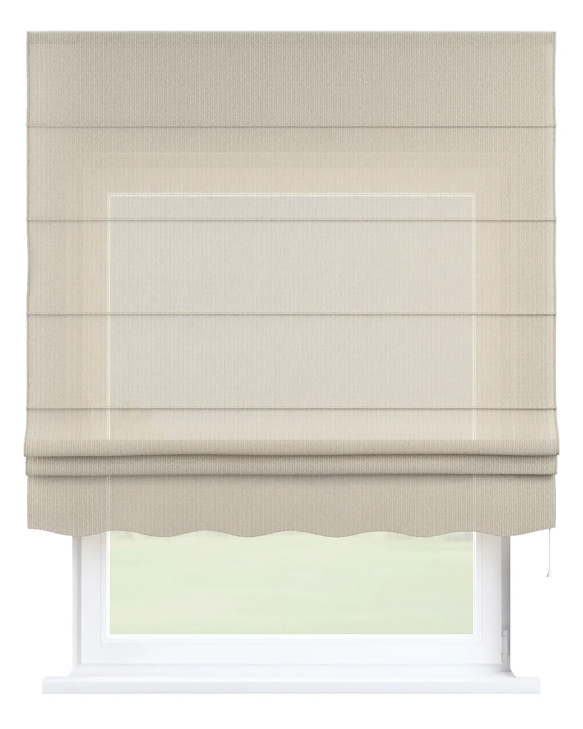 Raffrollo Firenze Farbe beige Stoff strukturiert van Dekoria – productfoto