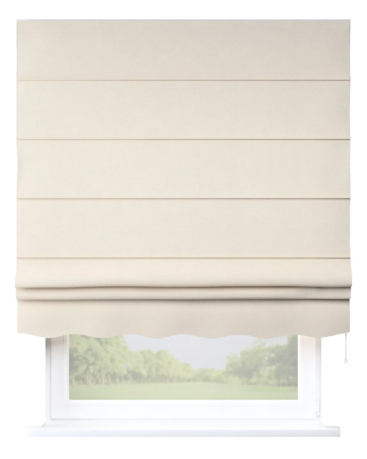 Raffrollo Firenze Farbe beige Stoff strukturiert de Dekoria – photo du produit