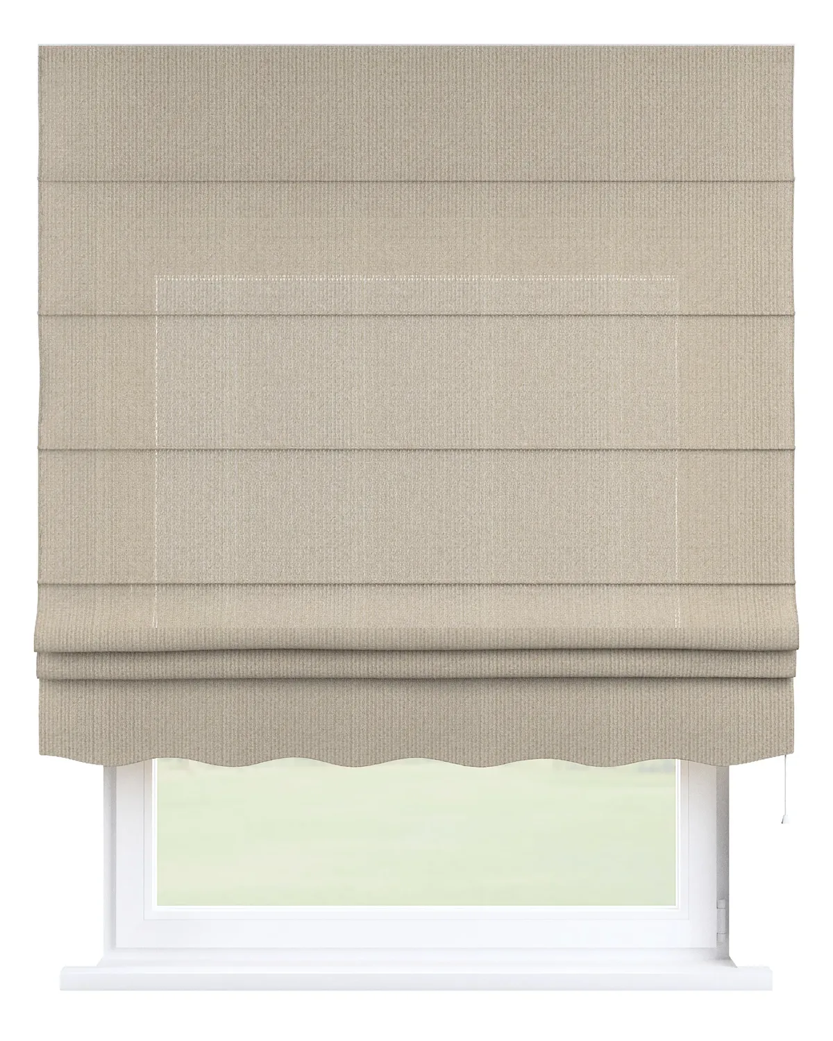 Raffrollo Firenze Farbe beige Stoff strukturiert von Dekoria – Produktfoto