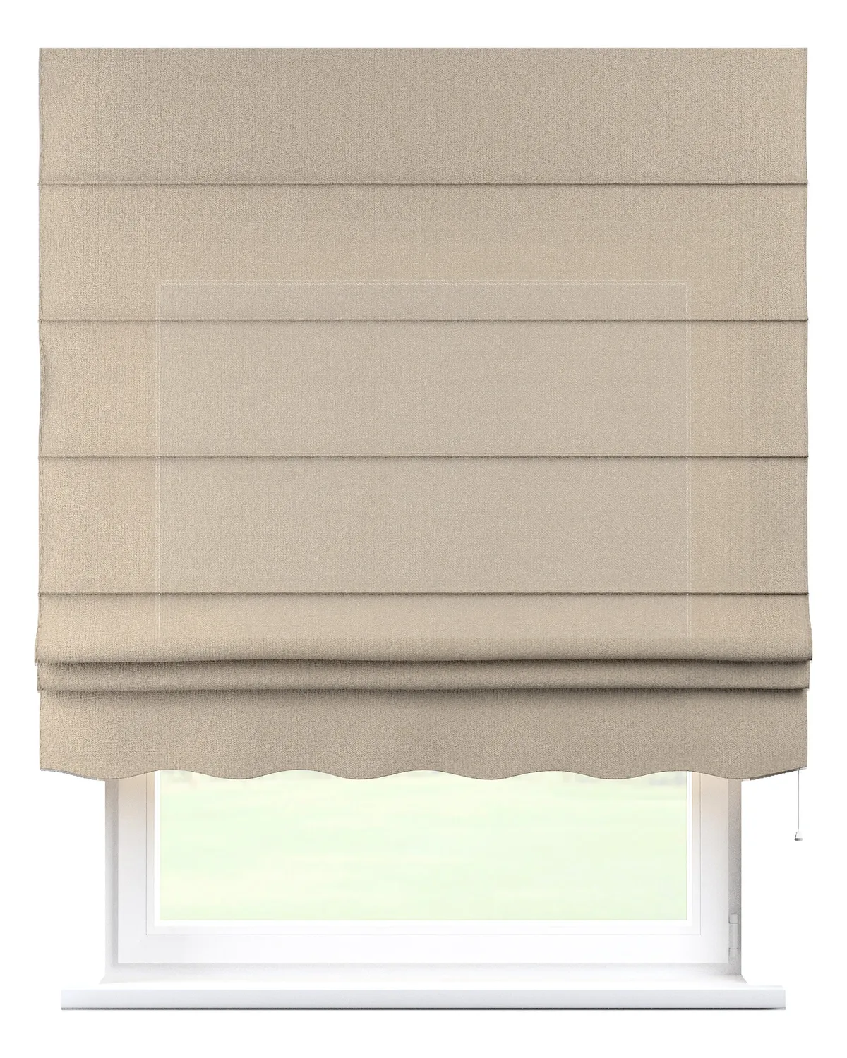 Raffrollo Firenze Farbe beige Stoff strukturiert de Dekoria – photo du produit