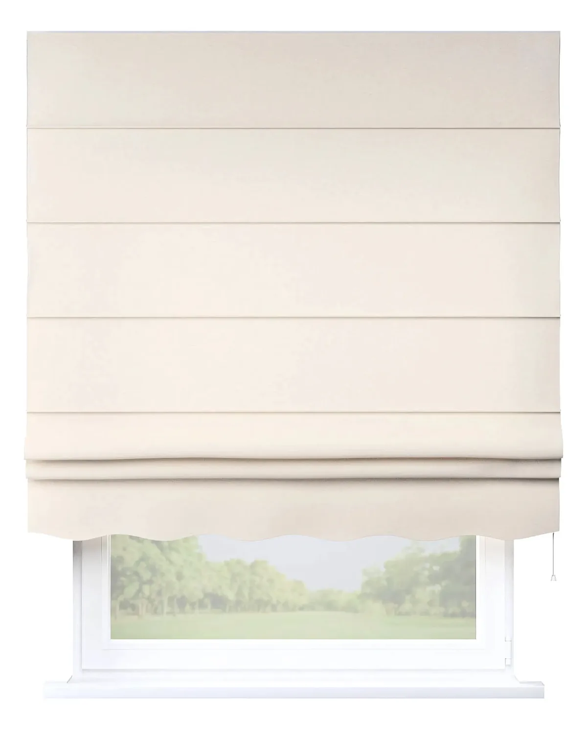 Raffrollo Firenze Farbe beige Stoff strukturiert van Dekoria – productfoto