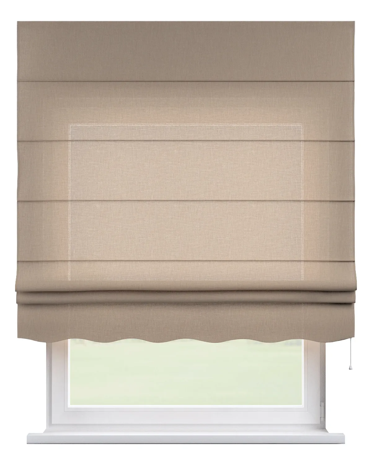 Raffrollo Firenze Farbe beige Stoff strukturiert de Dekoria – photo du produit