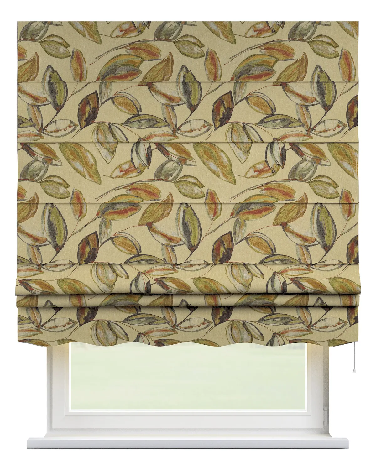 Raffrollo Firenze Farbe beige Stoff strukturiert, gemustert de Dekoria – photo du produit