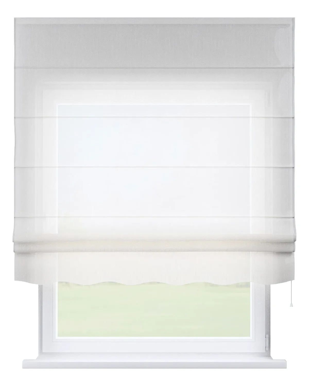 Raffrollo Firenze Farbe creme Stoff halbtransparent, strukturiert, gemustert de Dekoria – photo du produit