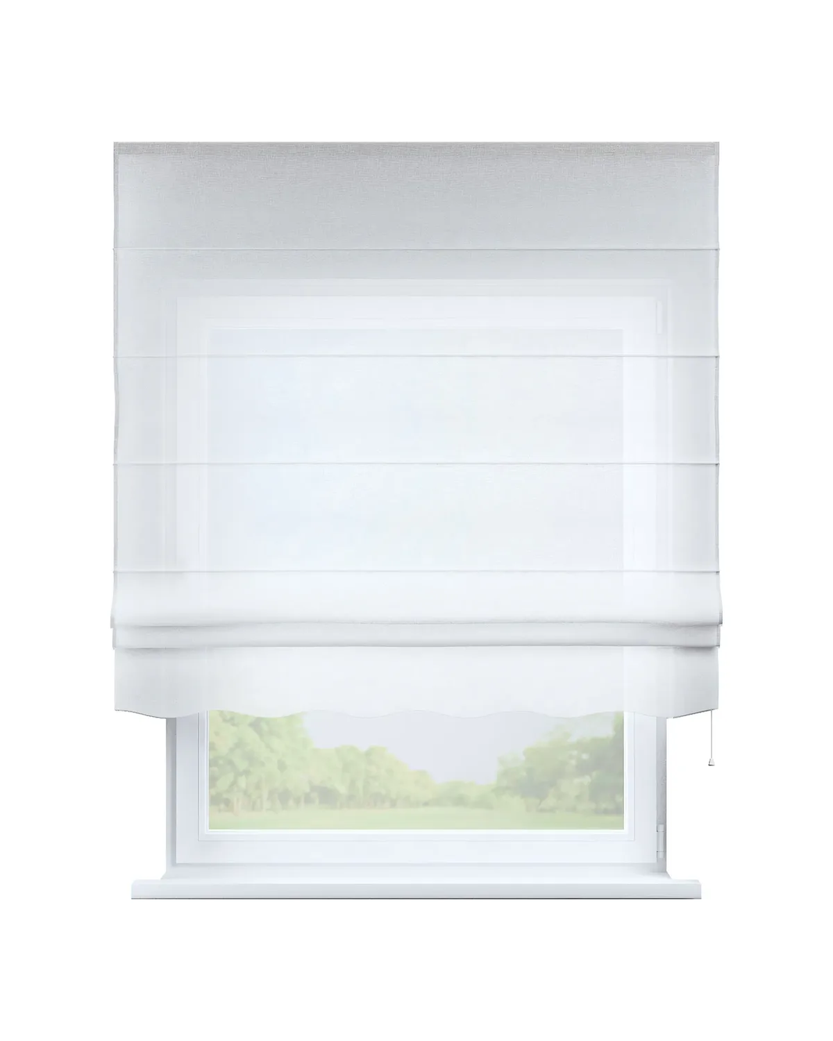 Raffrollo Firenze Farbe creme Stoff halbtransparent, strukturiert de Dekoria – photo du produit