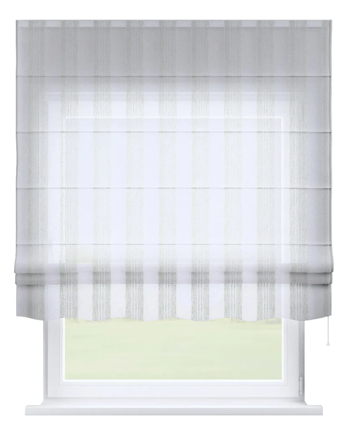 Raffrollo Firenze Farbe creme Stoff halbtransparent, strukturiert, gemustert de Dekoria – photo du produit
