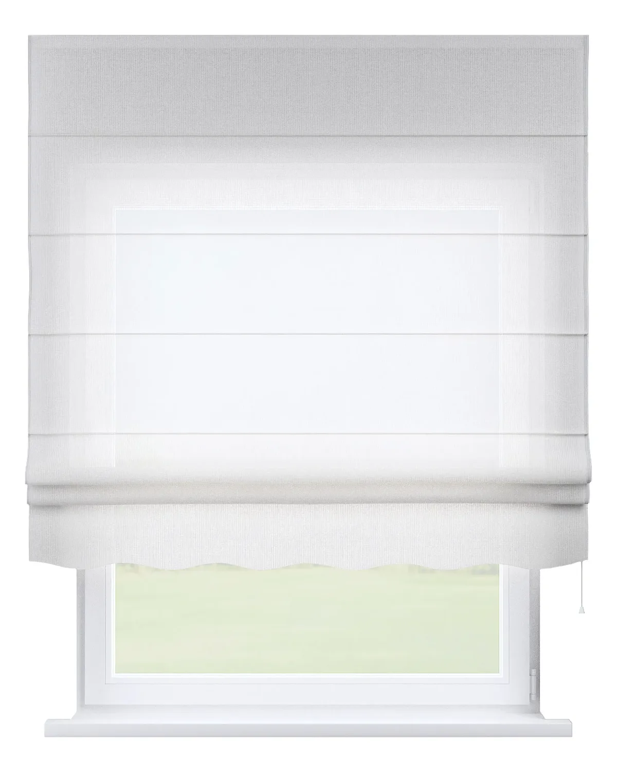 Raffrollo Firenze Farbe creme Stoff halbtransparent, strukturiert, gemustert de Dekoria – photo du produit