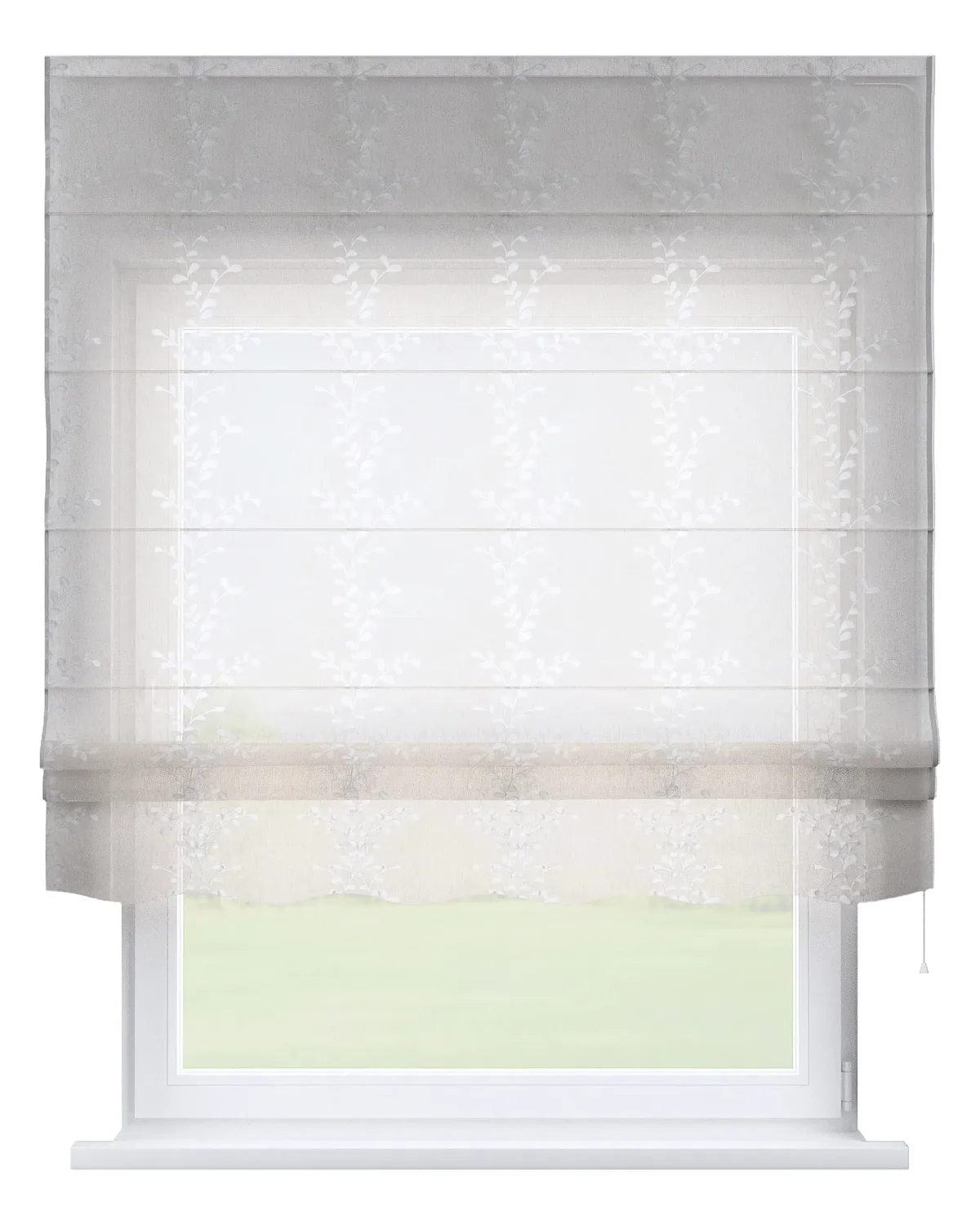 Raffrollo Firenze Farbe creme Stoff halbtransparent, strukturiert de Dekoria – photo du produit