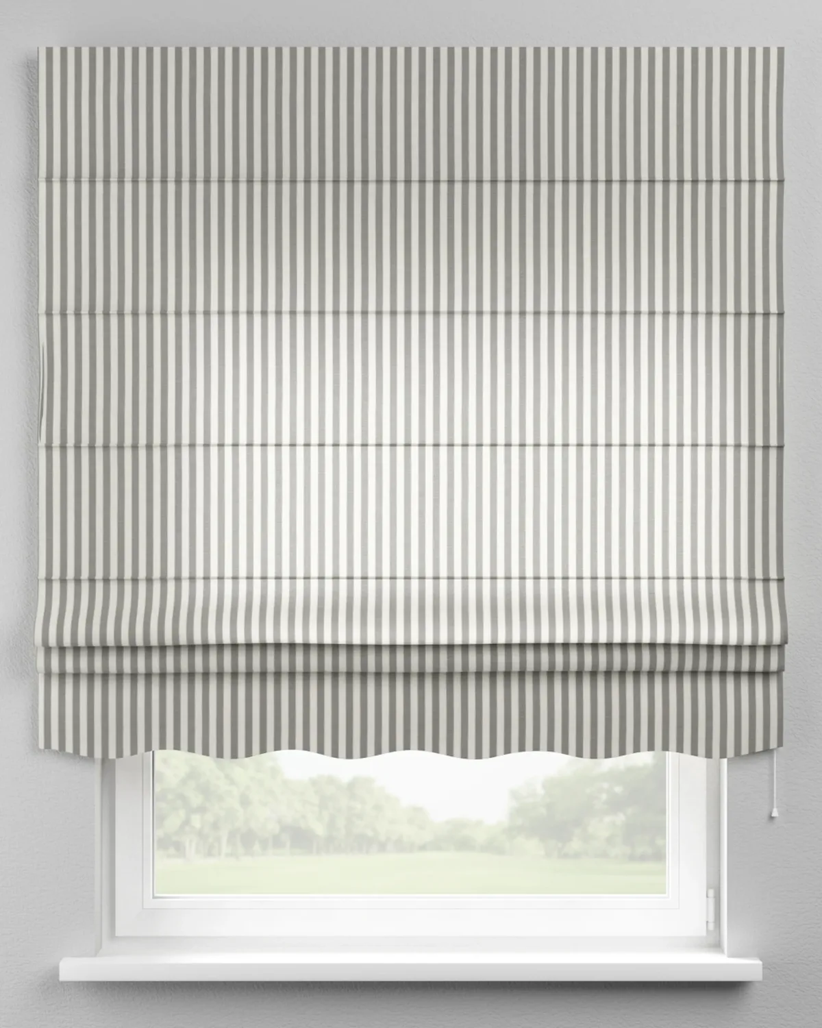 Raffrollo Firenze Farbe grau Stoff gemustert de Dekoria – photo du produit