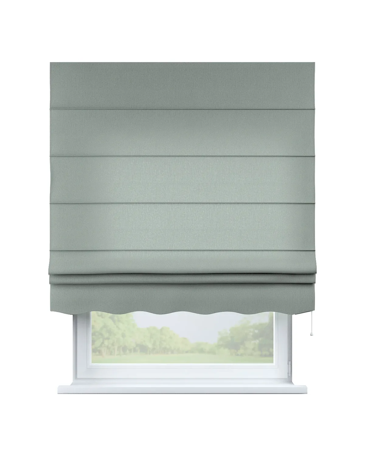 Raffrollo Firenze Farbe grau Stoff halbtransparent, strukturiert, aus leinen de Dekoria – photo du produit
