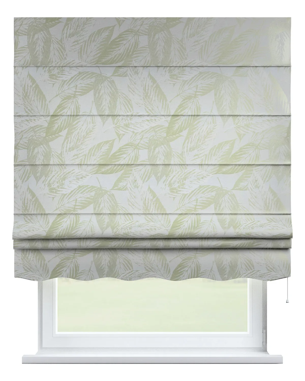 Raffrollo Firenze Farbe grün Stoff glänzend, strukturiert, gemustert by Dekoria – product photo