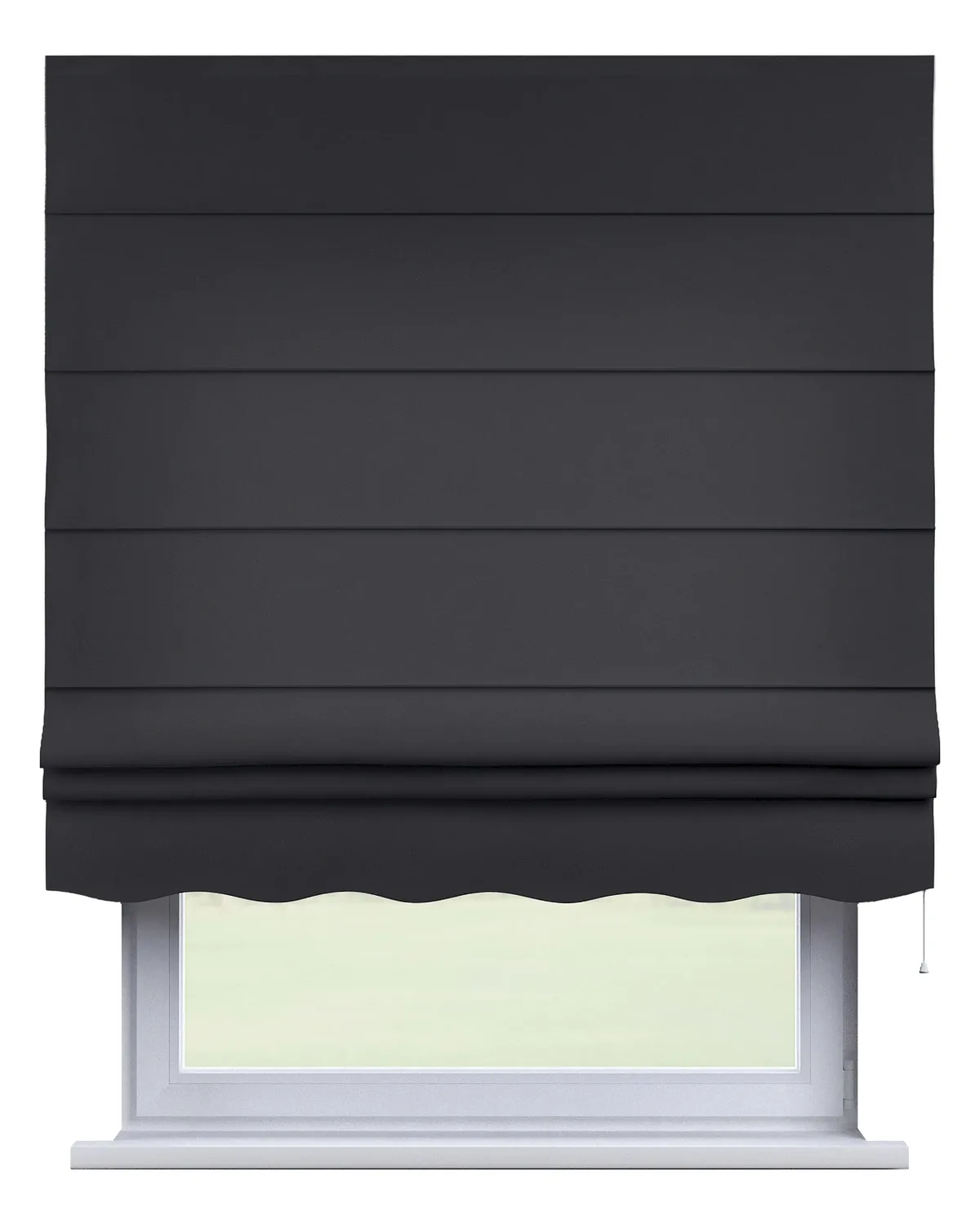 Raffrollo Firenze Farbe schwarz de Dekoria – photo du produit