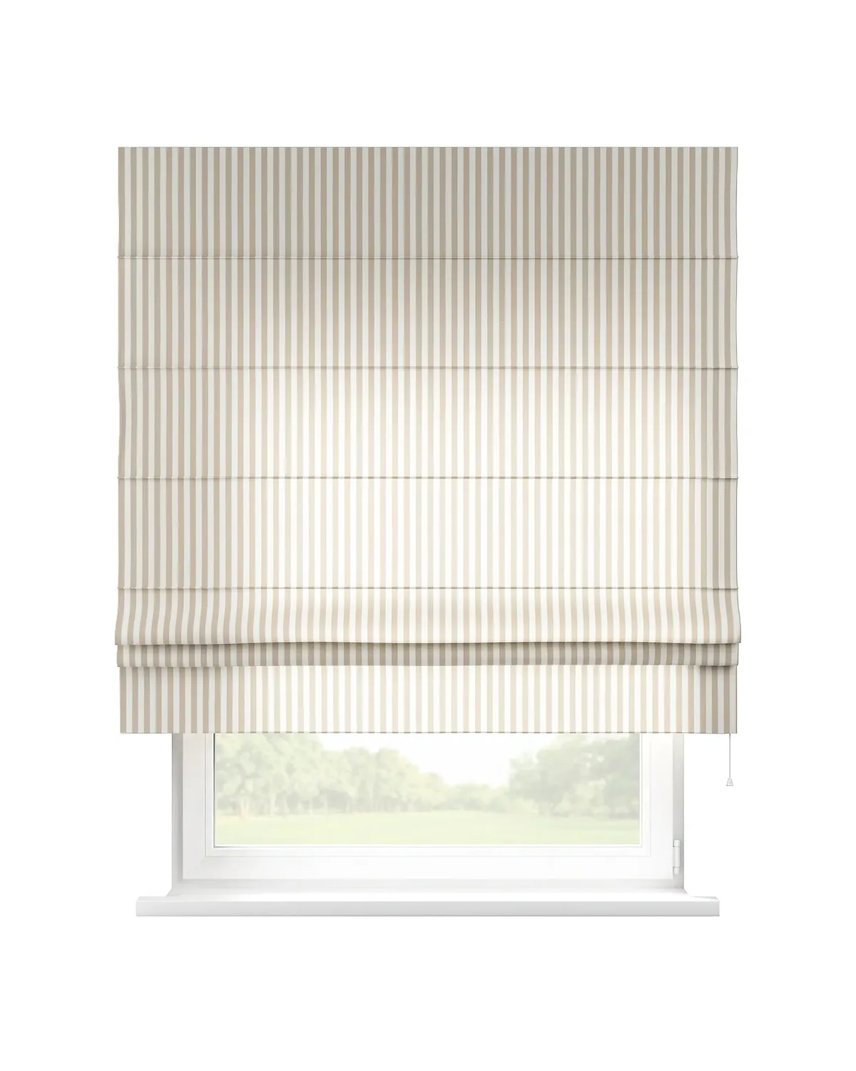 Raffrollo Padva Farbe beige Stoff gemustert de Dekoria – photo du produit