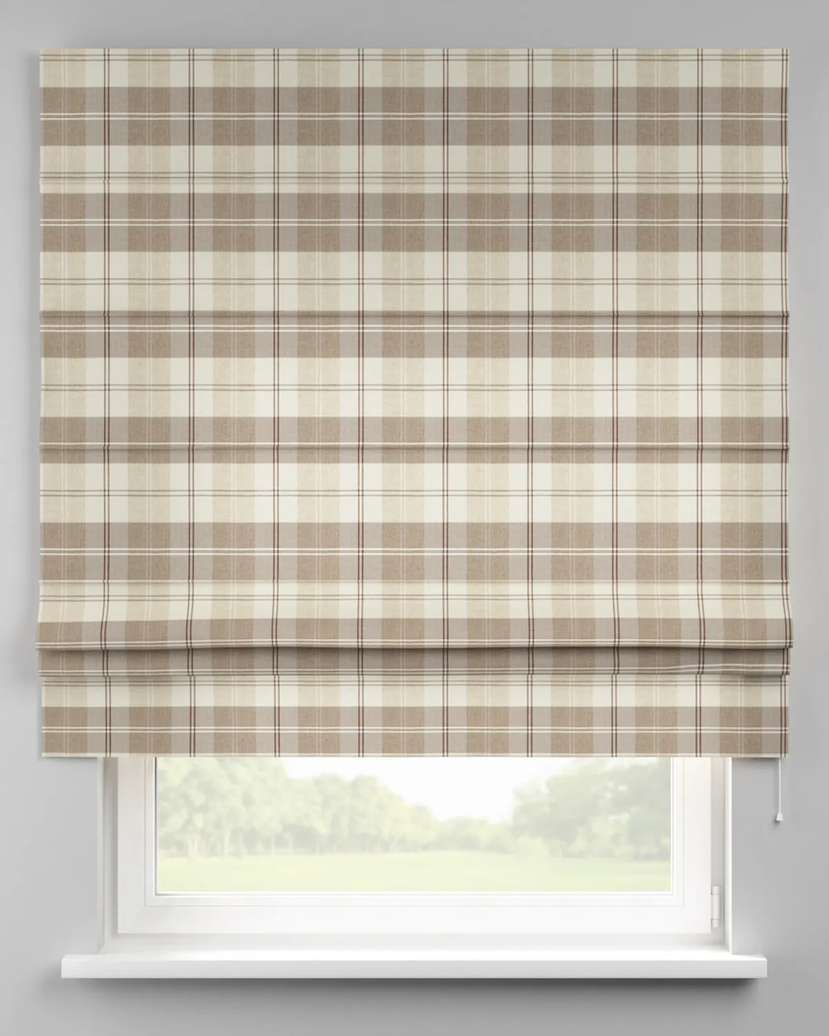 Raffrollo Padva Farbe beige Stoff strukturiert, gemustert van Dekoria – productfoto