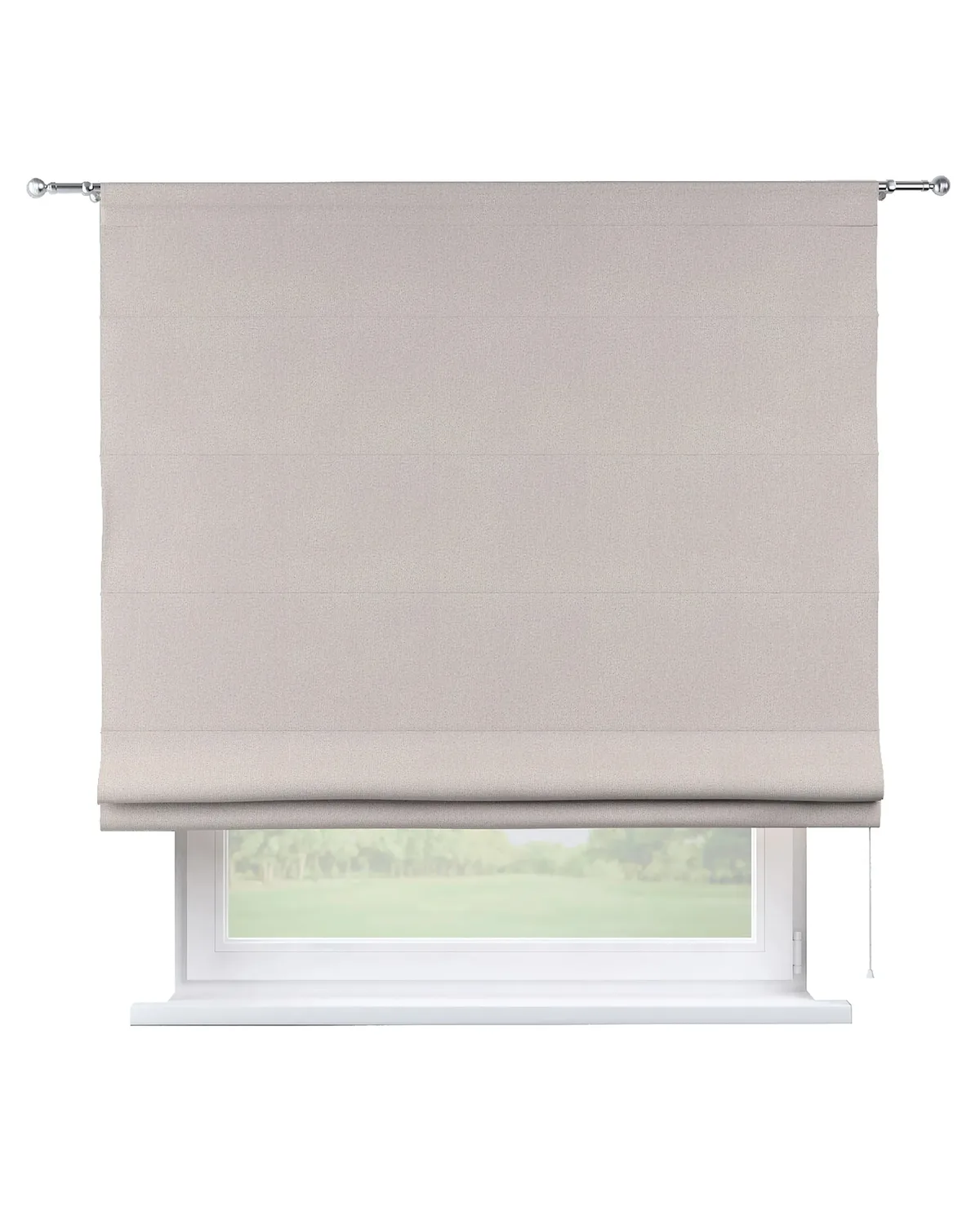 Raffrollo Torino Farbe beige Stoff strukturiert, verdunkelnd de Dekoria – photo du produit