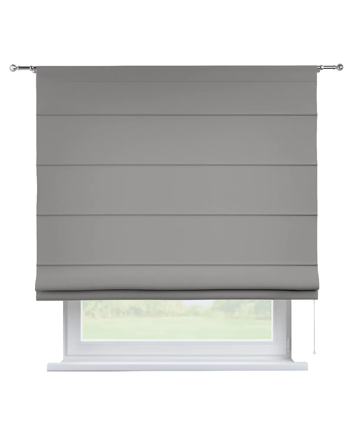 Raffrollo Torino Farbe grau van Dekoria – productfoto