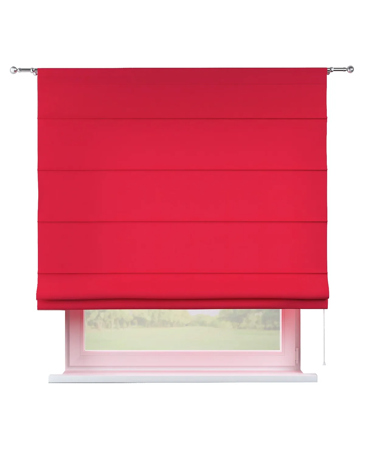 Raffrollo Torino Farbe rot de Dekoria – photo du produit