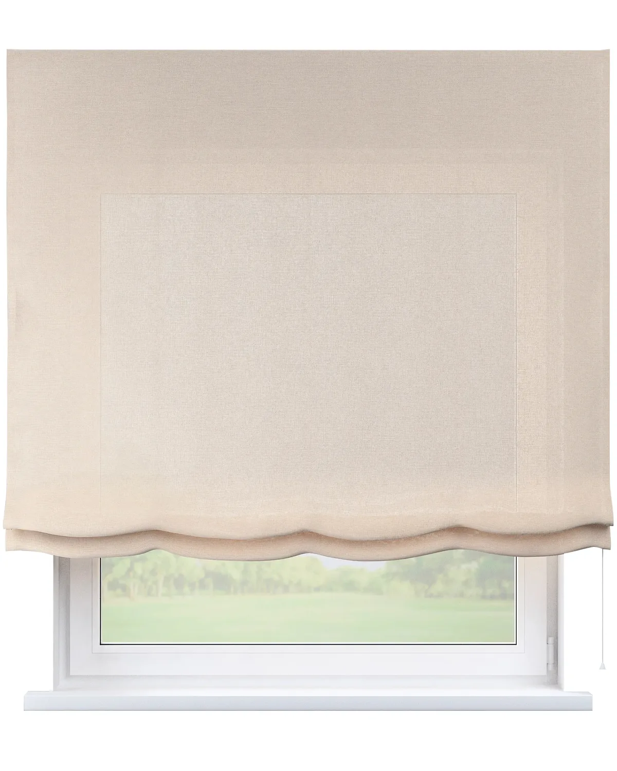Raffrollo Venice Farbe beige Stoff halbtransparent, strukturiert de Dekoria – photo du produit