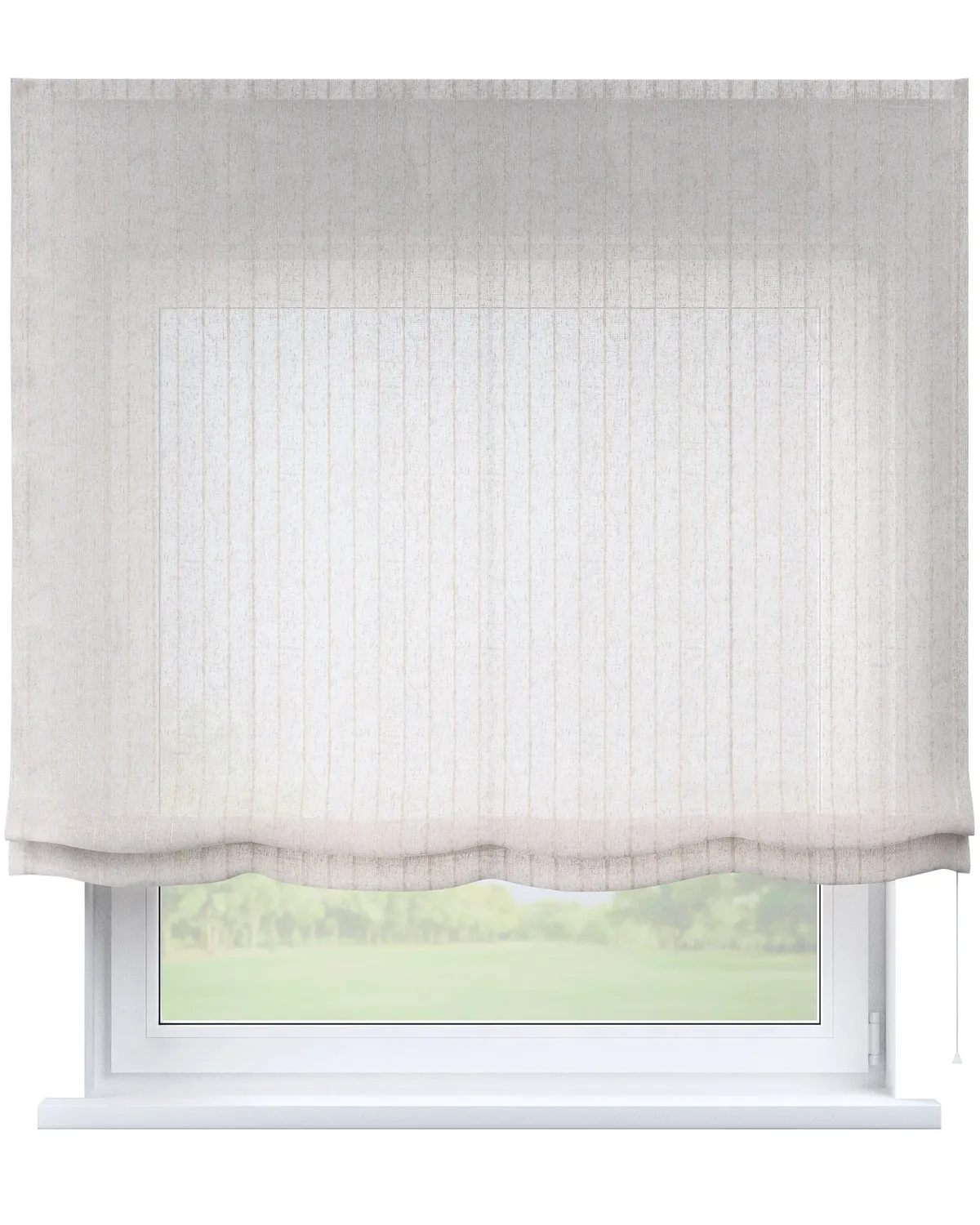 Raffrollo Venice Farbe beige Stoff halbtransparent, strukturiert, gemustert de Dekoria – photo du produit