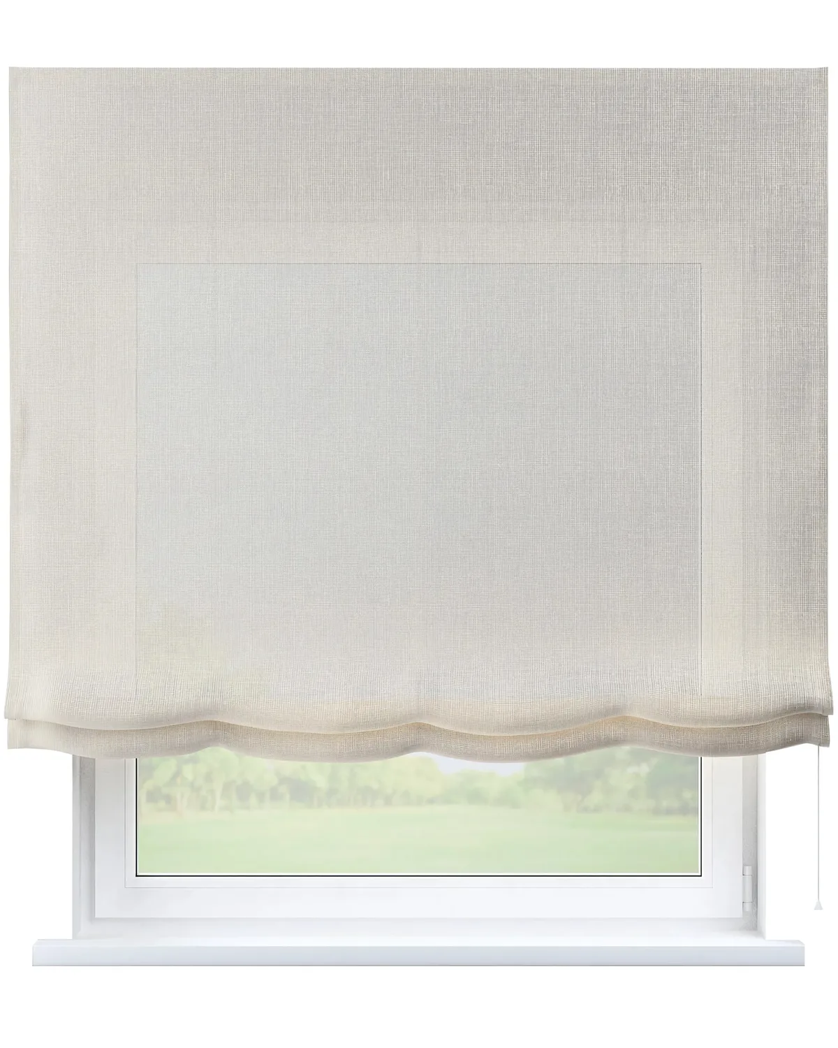 Raffrollo Venice Farbe creme Stoff halbtransparent, glänzend, strukturiert de Dekoria – photo du produit