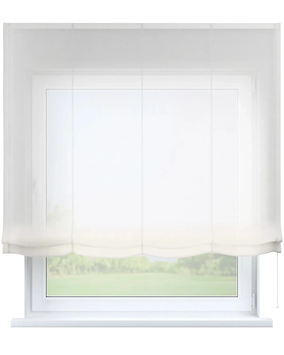 Raffrollo Venice Farbe creme Stoff halbtransparent, glänzend de Dekoria – photo du produit
