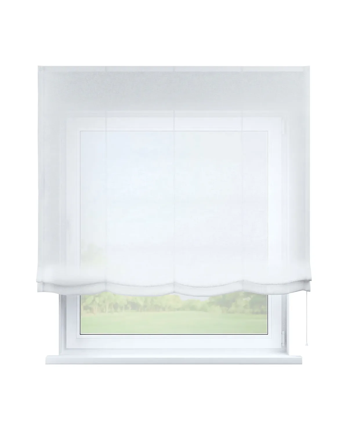 Raffrollo Venice Farbe creme Stoff halbtransparent, strukturiert de Dekoria – photo du produit